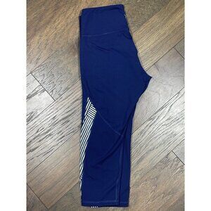OLD NAVY Go-Dri High-Waist Leggings Blue Large Nearly New